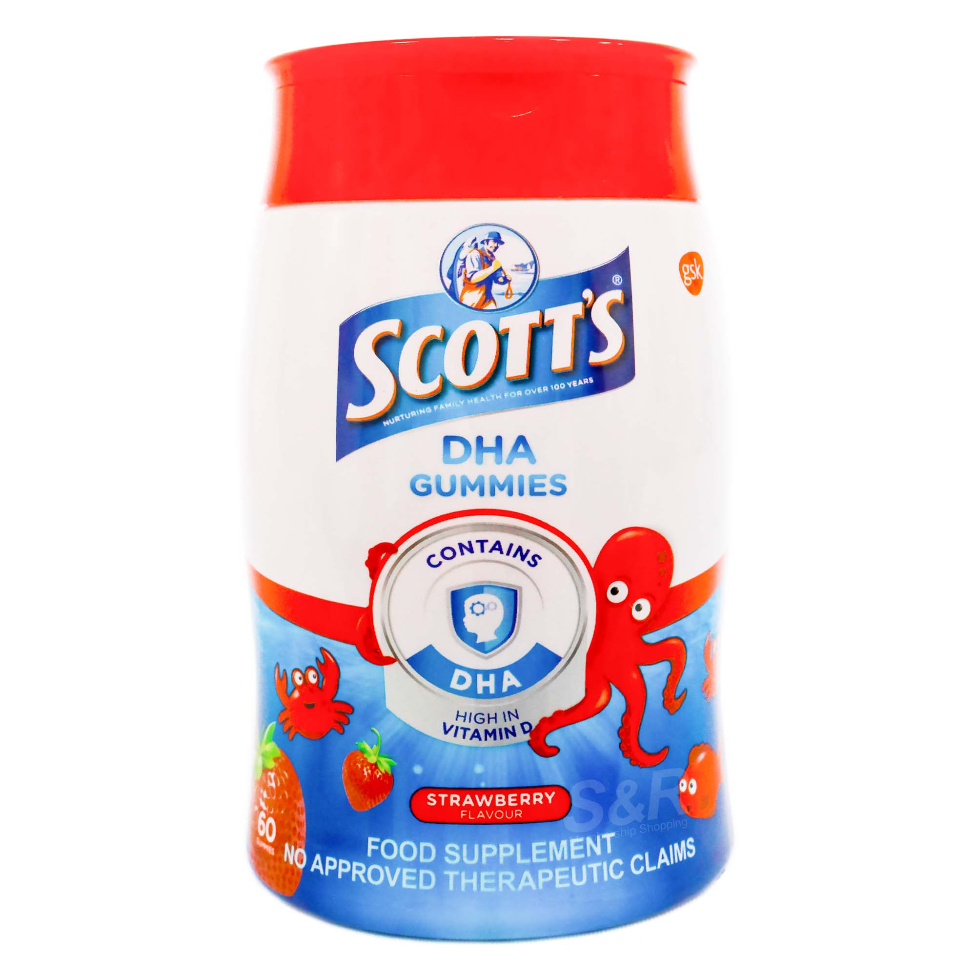 Scott’s DHA Gummies Strawberry Flavor 60pcs